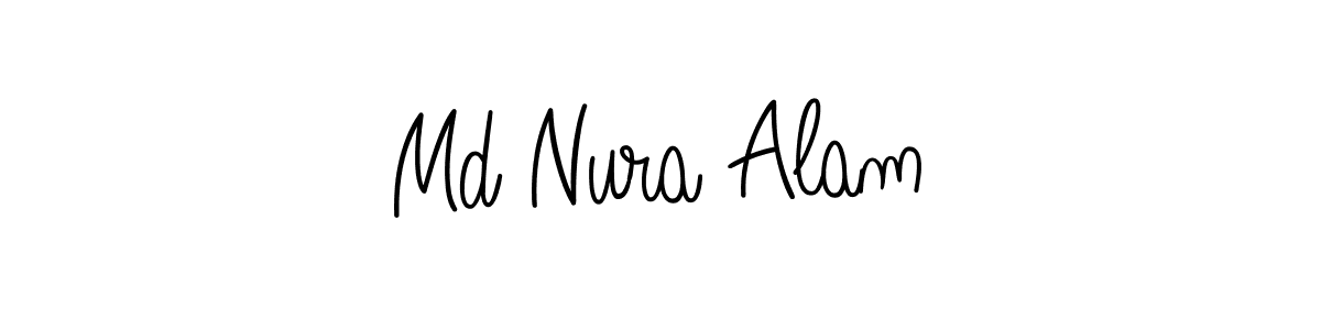 How to Draw Md Nura Alam signature style? Angelique-Rose-font-FFP is a latest design signature styles for name Md Nura Alam. Md Nura Alam signature style 5 images and pictures png