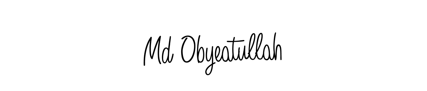 Use a signature maker to create a handwritten signature online. With this signature software, you can design (Angelique-Rose-font-FFP) your own signature for name Md Obyeatullah. Md Obyeatullah signature style 5 images and pictures png