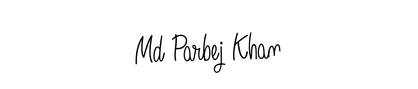 if you are searching for the best signature style for your name Md Parbej Khan. so please give up your signature search. here we have designed multiple signature styles  using Angelique-Rose-font-FFP. Md Parbej Khan signature style 5 images and pictures png