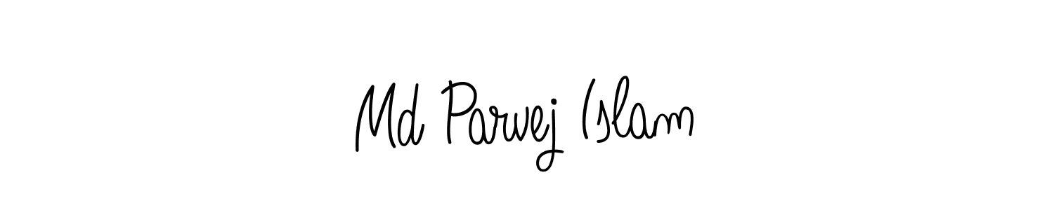 Make a beautiful signature design for name Md Parvej Islam. With this signature (Angelique-Rose-font-FFP) style, you can create a handwritten signature for free. Md Parvej Islam signature style 5 images and pictures png