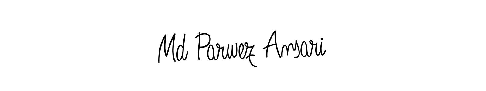 How to make Md Parwez Ansari name signature. Use Angelique-Rose-font-FFP style for creating short signs online. This is the latest handwritten sign. Md Parwez Ansari signature style 5 images and pictures png