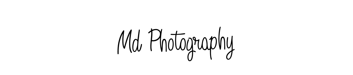 The best way (Angelique-Rose-font-FFP) to make a short signature is to pick only two or three words in your name. The name Md Photography include a total of six letters. For converting this name. Md Photography signature style 5 images and pictures png