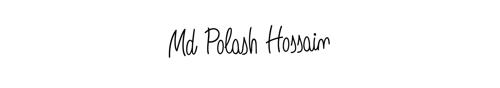 How to make Md Polash Hossain name signature. Use Angelique-Rose-font-FFP style for creating short signs online. This is the latest handwritten sign. Md Polash Hossain signature style 5 images and pictures png