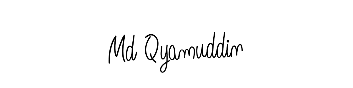 Md Qyamuddin stylish signature style. Best Handwritten Sign (Angelique-Rose-font-FFP) for my name. Handwritten Signature Collection Ideas for my name Md Qyamuddin. Md Qyamuddin signature style 5 images and pictures png