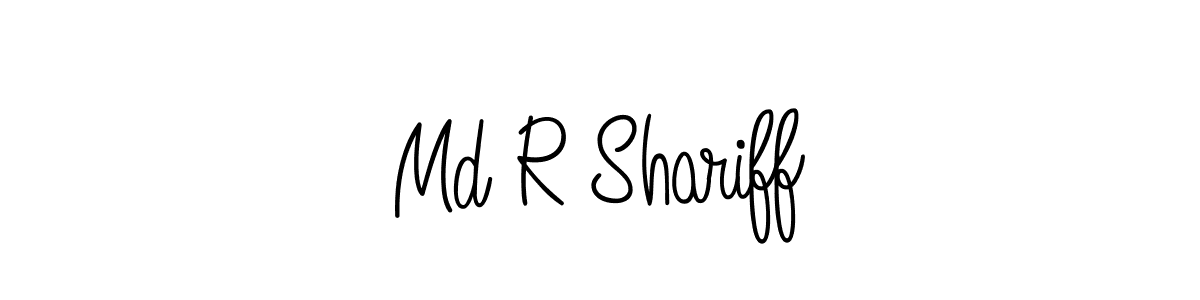 Angelique-Rose-font-FFP is a professional signature style that is perfect for those who want to add a touch of class to their signature. It is also a great choice for those who want to make their signature more unique. Get Md R Shariff name to fancy signature for free. Md R Shariff signature style 5 images and pictures png