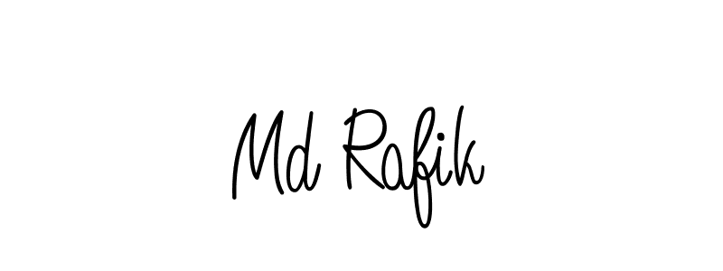 Make a beautiful signature design for name Md Rafik. With this signature (Angelique-Rose-font-FFP) style, you can create a handwritten signature for free. Md Rafik signature style 5 images and pictures png