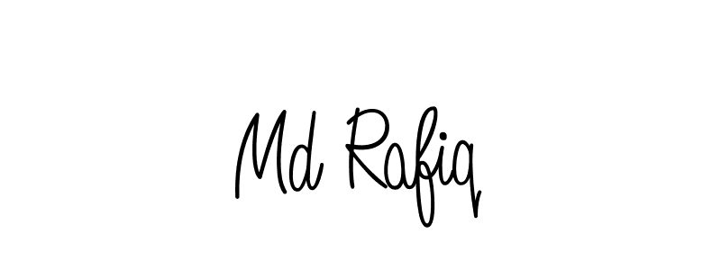 Use a signature maker to create a handwritten signature online. With this signature software, you can design (Angelique-Rose-font-FFP) your own signature for name Md Rafiq. Md Rafiq signature style 5 images and pictures png