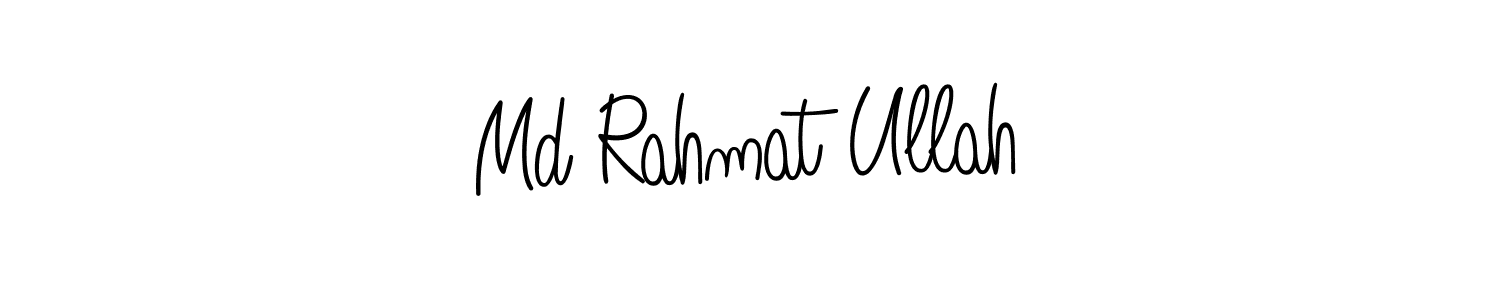 Design your own signature with our free online signature maker. With this signature software, you can create a handwritten (Angelique-Rose-font-FFP) signature for name Md Rahmat Ullah. Md Rahmat Ullah signature style 5 images and pictures png