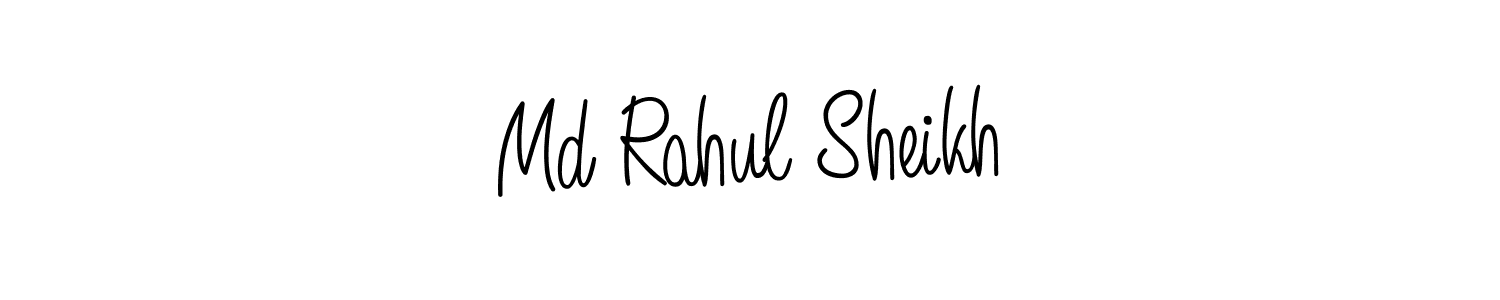 Md Rahul Sheikh stylish signature style. Best Handwritten Sign (Angelique-Rose-font-FFP) for my name. Handwritten Signature Collection Ideas for my name Md Rahul Sheikh. Md Rahul Sheikh signature style 5 images and pictures png