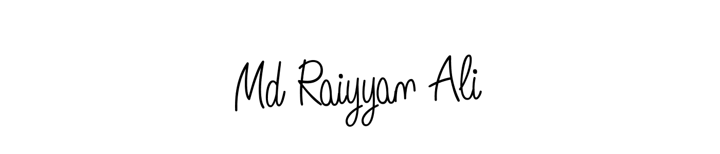 How to make Md Raiyyan Ali name signature. Use Angelique-Rose-font-FFP style for creating short signs online. This is the latest handwritten sign. Md Raiyyan Ali signature style 5 images and pictures png