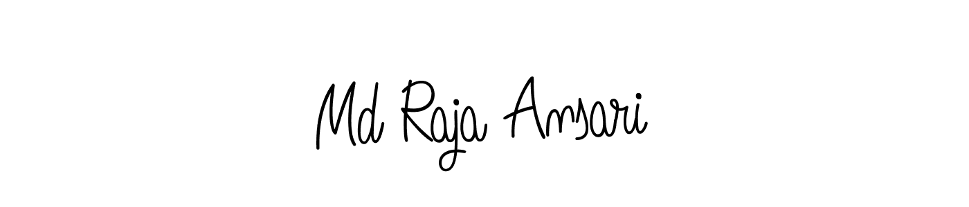 How to make Md Raja Ansari name signature. Use Angelique-Rose-font-FFP style for creating short signs online. This is the latest handwritten sign. Md Raja Ansari signature style 5 images and pictures png