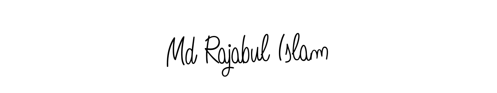 Md Rajabul Islam stylish signature style. Best Handwritten Sign (Angelique-Rose-font-FFP) for my name. Handwritten Signature Collection Ideas for my name Md Rajabul Islam. Md Rajabul Islam signature style 5 images and pictures png