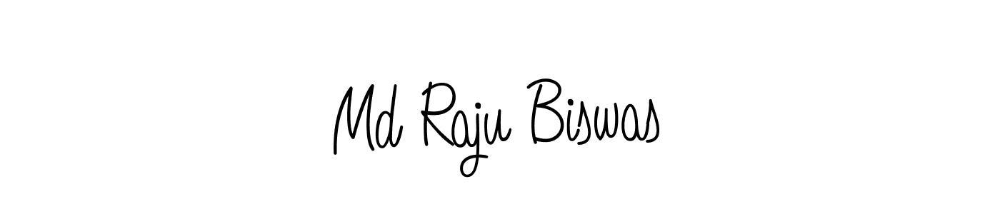 Design your own signature with our free online signature maker. With this signature software, you can create a handwritten (Angelique-Rose-font-FFP) signature for name Md Raju Biswas. Md Raju Biswas signature style 5 images and pictures png