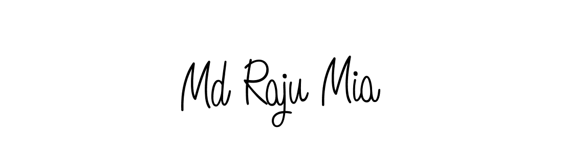 Use a signature maker to create a handwritten signature online. With this signature software, you can design (Angelique-Rose-font-FFP) your own signature for name Md Raju Mia. Md Raju Mia signature style 5 images and pictures png