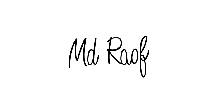 Make a beautiful signature design for name Md Raof. With this signature (Angelique-Rose-font-FFP) style, you can create a handwritten signature for free. Md Raof signature style 5 images and pictures png