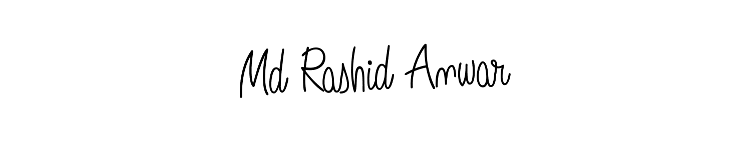 Make a beautiful signature design for name Md Rashid Anwar. With this signature (Angelique-Rose-font-FFP) style, you can create a handwritten signature for free. Md Rashid Anwar signature style 5 images and pictures png