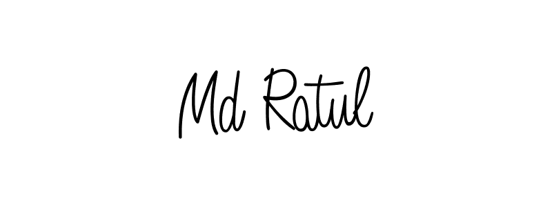 Create a beautiful signature design for name Md Ratul. With this signature (Angelique-Rose-font-FFP) fonts, you can make a handwritten signature for free. Md Ratul signature style 5 images and pictures png