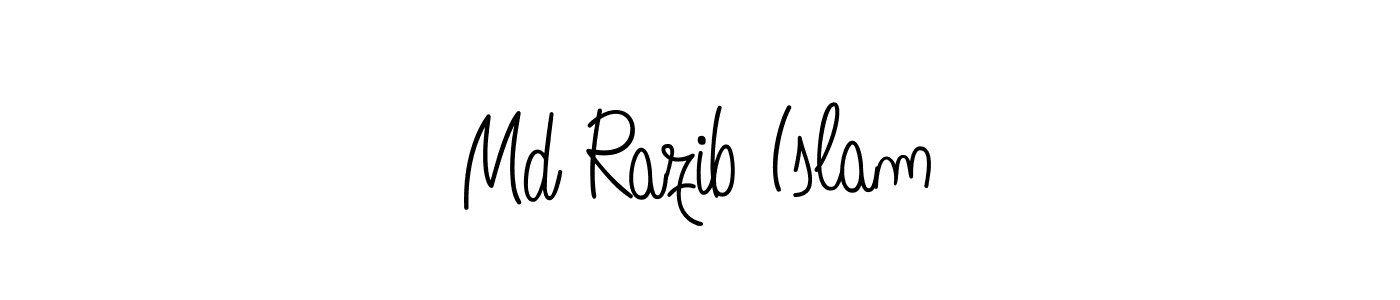 How to make Md Razib Islam name signature. Use Angelique-Rose-font-FFP style for creating short signs online. This is the latest handwritten sign. Md Razib Islam signature style 5 images and pictures png