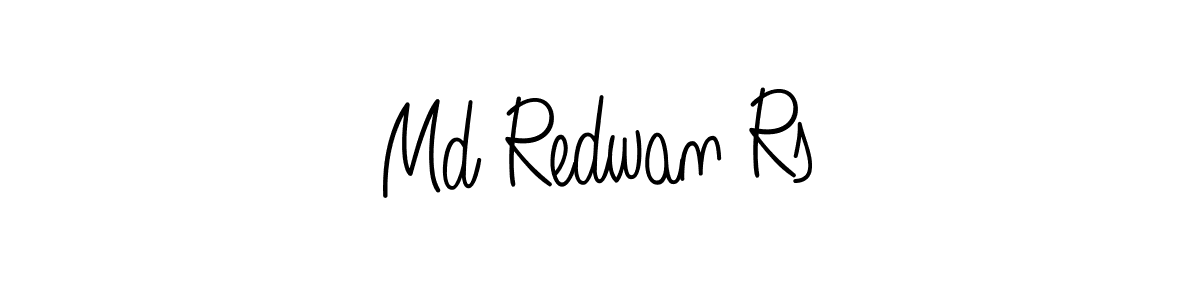 Design your own signature with our free online signature maker. With this signature software, you can create a handwritten (Angelique-Rose-font-FFP) signature for name Md Redwan Rs. Md Redwan Rs signature style 5 images and pictures png