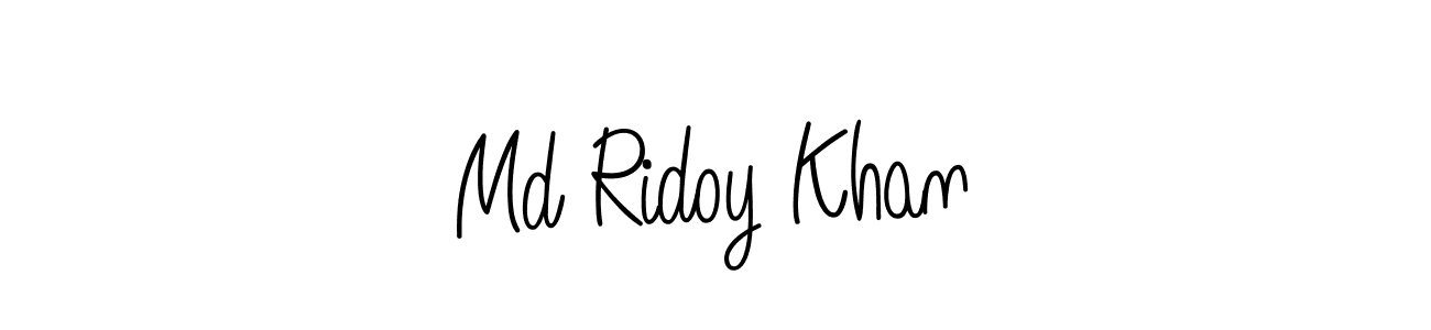 Design your own signature with our free online signature maker. With this signature software, you can create a handwritten (Angelique-Rose-font-FFP) signature for name Md Ridoy Khan. Md Ridoy Khan signature style 5 images and pictures png