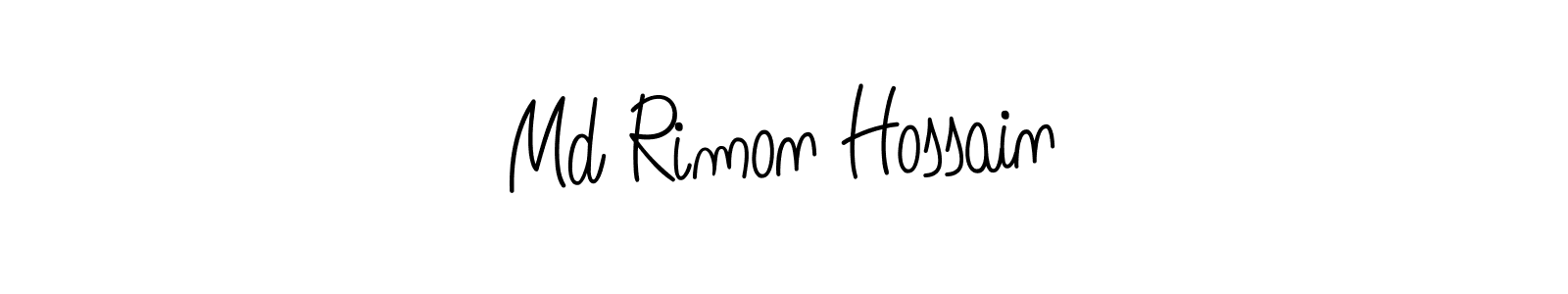 Md Rimon Hossain stylish signature style. Best Handwritten Sign (Angelique-Rose-font-FFP) for my name. Handwritten Signature Collection Ideas for my name Md Rimon Hossain. Md Rimon Hossain signature style 5 images and pictures png