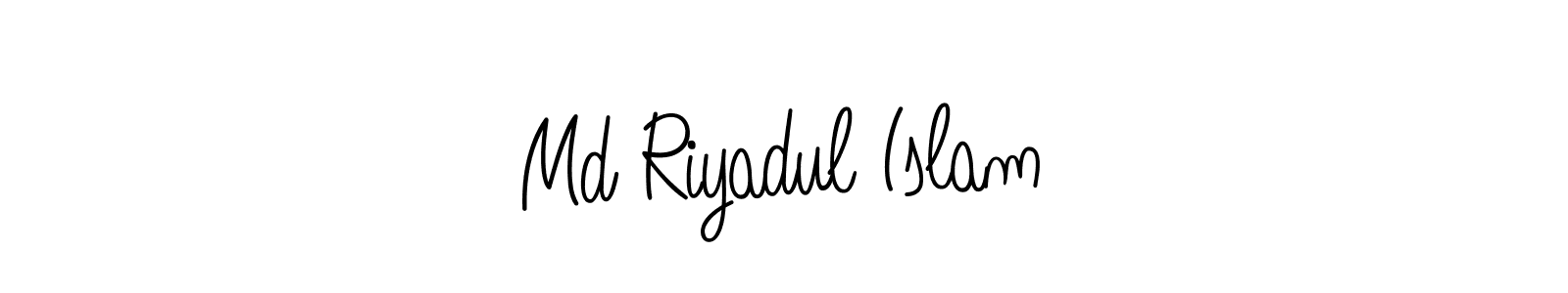 How to make Md Riyadul Islam name signature. Use Angelique-Rose-font-FFP style for creating short signs online. This is the latest handwritten sign. Md Riyadul Islam signature style 5 images and pictures png