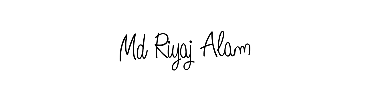 You should practise on your own different ways (Angelique-Rose-font-FFP) to write your name (Md Riyaj Alam) in signature. don't let someone else do it for you. Md Riyaj Alam signature style 5 images and pictures png