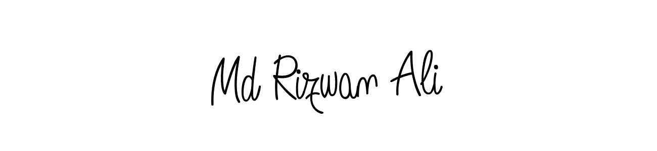 Use a signature maker to create a handwritten signature online. With this signature software, you can design (Angelique-Rose-font-FFP) your own signature for name Md Rizwan Ali. Md Rizwan Ali signature style 5 images and pictures png