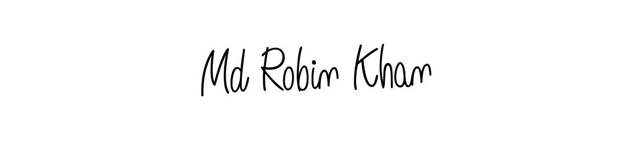 Create a beautiful signature design for name Md Robin Khan. With this signature (Angelique-Rose-font-FFP) fonts, you can make a handwritten signature for free. Md Robin Khan signature style 5 images and pictures png