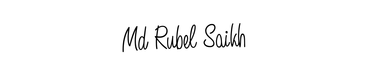 How to Draw Md Rubel Saikh signature style? Angelique-Rose-font-FFP is a latest design signature styles for name Md Rubel Saikh. Md Rubel Saikh signature style 5 images and pictures png