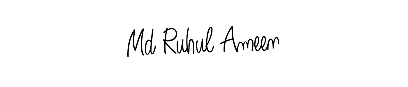 Angelique-Rose-font-FFP is a professional signature style that is perfect for those who want to add a touch of class to their signature. It is also a great choice for those who want to make their signature more unique. Get Md Ruhul Ameen name to fancy signature for free. Md Ruhul Ameen signature style 5 images and pictures png