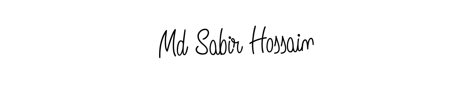 Make a beautiful signature design for name Md Sabir Hossain. With this signature (Angelique-Rose-font-FFP) style, you can create a handwritten signature for free. Md Sabir Hossain signature style 5 images and pictures png