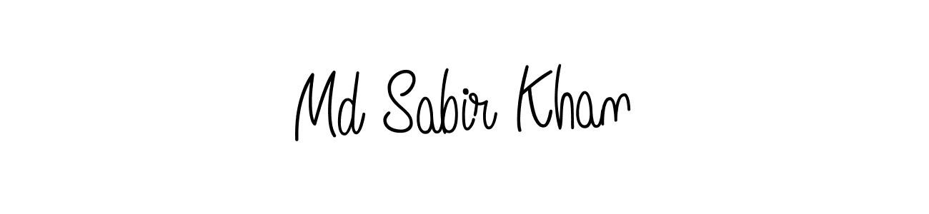 Md Sabir Khan stylish signature style. Best Handwritten Sign (Angelique-Rose-font-FFP) for my name. Handwritten Signature Collection Ideas for my name Md Sabir Khan. Md Sabir Khan signature style 5 images and pictures png