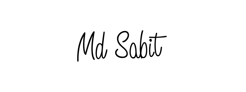 How to make Md Sabit name signature. Use Angelique-Rose-font-FFP style for creating short signs online. This is the latest handwritten sign. Md Sabit signature style 5 images and pictures png