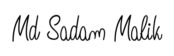 Design your own signature with our free online signature maker. With this signature software, you can create a handwritten (Angelique-Rose-font-FFP) signature for name Md Sadam Malik. Md Sadam Malik signature style 5 images and pictures png