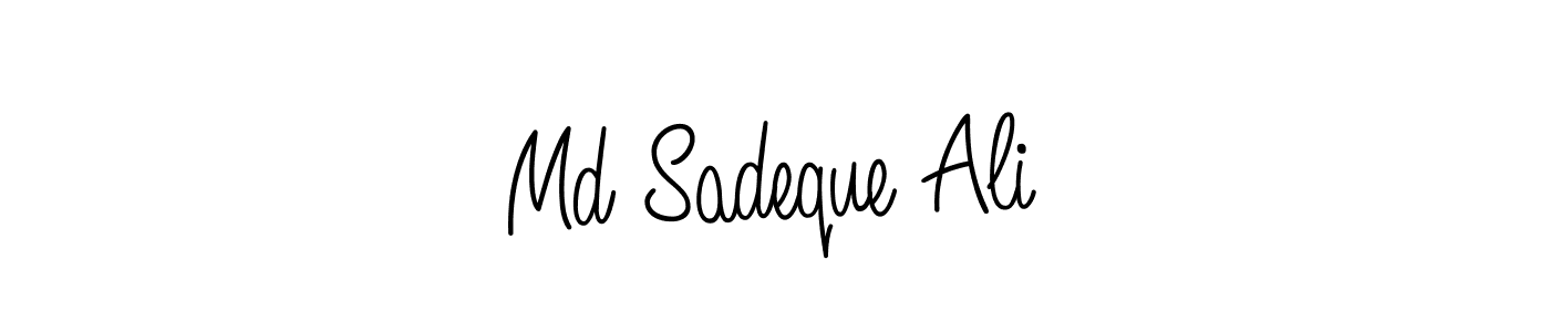 Create a beautiful signature design for name Md Sadeque Ali. With this signature (Angelique-Rose-font-FFP) fonts, you can make a handwritten signature for free. Md Sadeque Ali signature style 5 images and pictures png