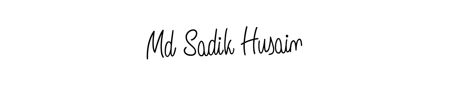 How to Draw Md Sadik Husain signature style? Angelique-Rose-font-FFP is a latest design signature styles for name Md Sadik Husain. Md Sadik Husain signature style 5 images and pictures png