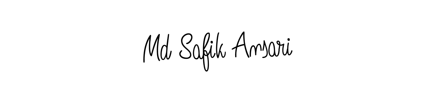 Also we have Md Safik Ansari name is the best signature style. Create professional handwritten signature collection using Angelique-Rose-font-FFP autograph style. Md Safik Ansari signature style 5 images and pictures png
