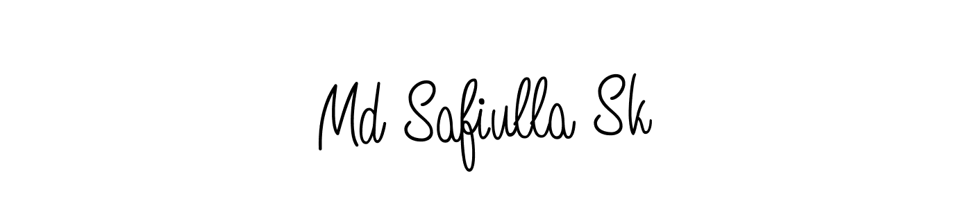 Use a signature maker to create a handwritten signature online. With this signature software, you can design (Angelique-Rose-font-FFP) your own signature for name Md Safiulla Sk. Md Safiulla Sk signature style 5 images and pictures png