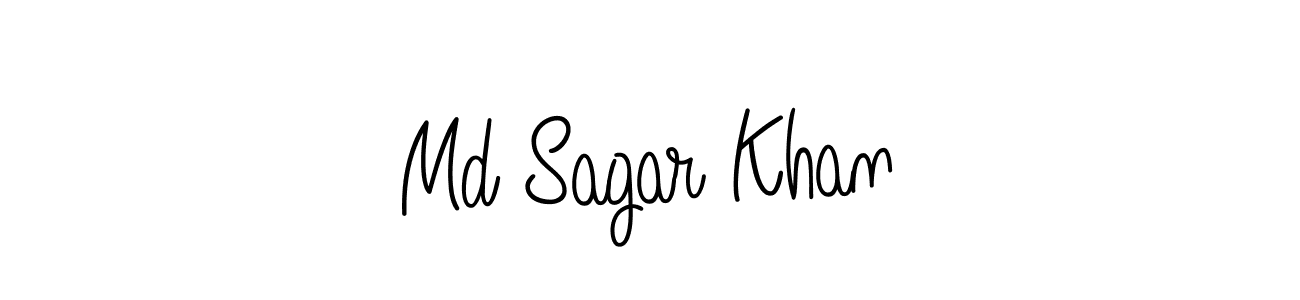How to make Md Sagar Khan name signature. Use Angelique-Rose-font-FFP style for creating short signs online. This is the latest handwritten sign. Md Sagar Khan signature style 5 images and pictures png