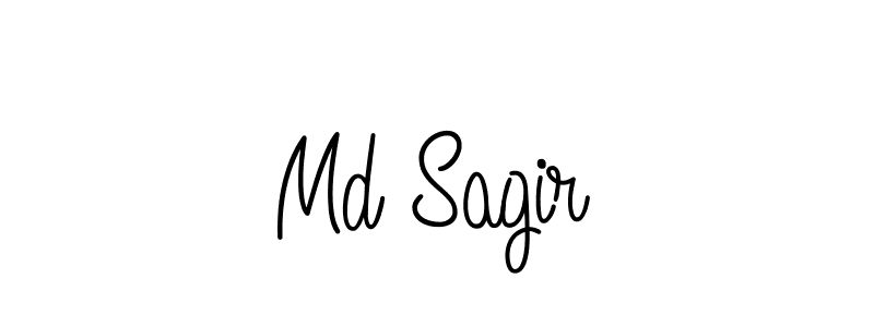 Use a signature maker to create a handwritten signature online. With this signature software, you can design (Angelique-Rose-font-FFP) your own signature for name Md Sagir. Md Sagir signature style 5 images and pictures png