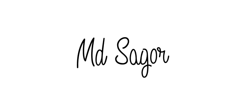 The best way (Angelique-Rose-font-FFP) to make a short signature is to pick only two or three words in your name. The name Md Sagor include a total of six letters. For converting this name. Md Sagor signature style 5 images and pictures png