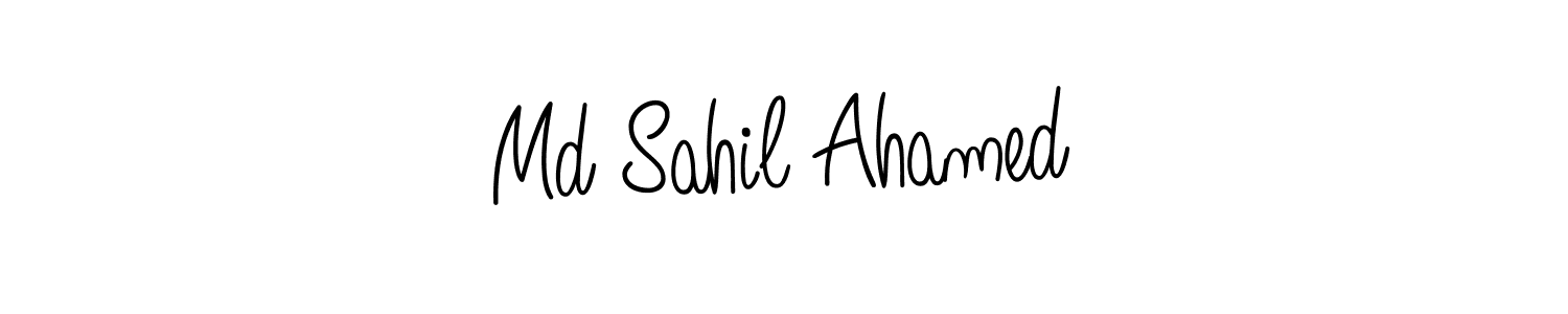 How to Draw Md Sahil Ahamed signature style? Angelique-Rose-font-FFP is a latest design signature styles for name Md Sahil Ahamed. Md Sahil Ahamed signature style 5 images and pictures png