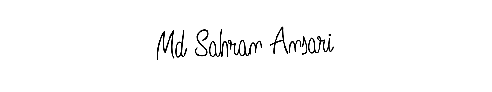 if you are searching for the best signature style for your name Md Sahran Ansari. so please give up your signature search. here we have designed multiple signature styles  using Angelique-Rose-font-FFP. Md Sahran Ansari signature style 5 images and pictures png
