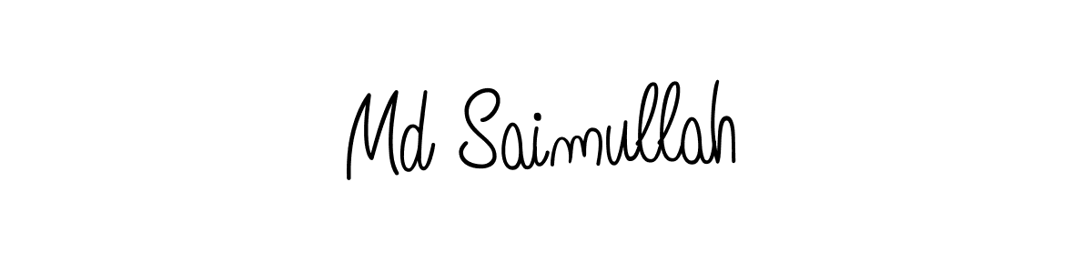 if you are searching for the best signature style for your name Md Saimullah. so please give up your signature search. here we have designed multiple signature styles  using Angelique-Rose-font-FFP. Md Saimullah signature style 5 images and pictures png