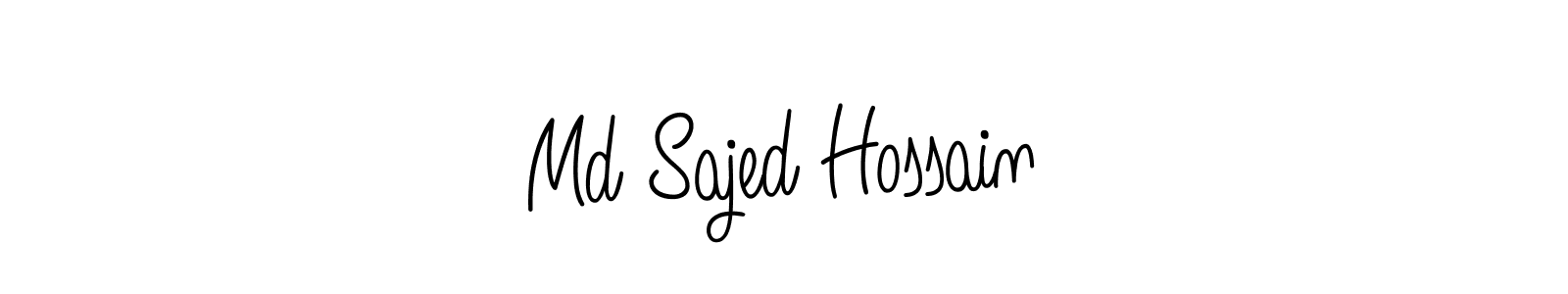 Create a beautiful signature design for name Md Sajed Hossain. With this signature (Angelique-Rose-font-FFP) fonts, you can make a handwritten signature for free. Md Sajed Hossain signature style 5 images and pictures png