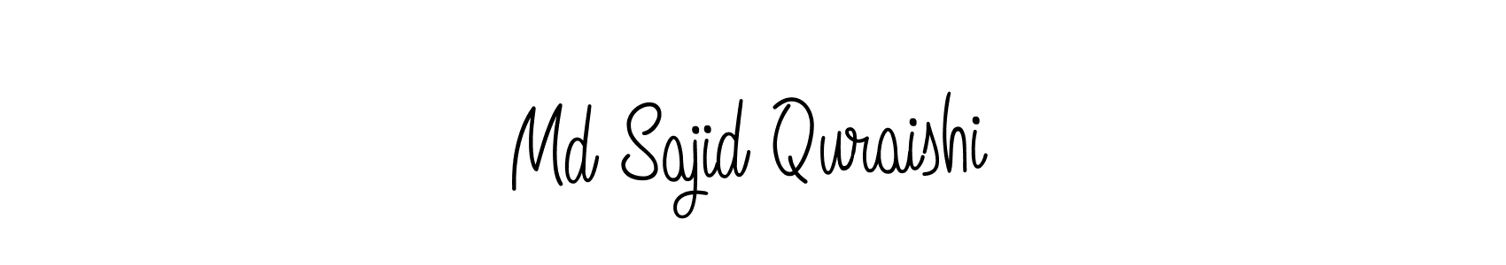 Md Sajid Quraishi stylish signature style. Best Handwritten Sign (Angelique-Rose-font-FFP) for my name. Handwritten Signature Collection Ideas for my name Md Sajid Quraishi. Md Sajid Quraishi signature style 5 images and pictures png