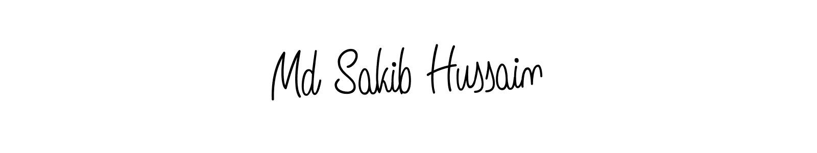 Make a beautiful signature design for name Md Sakib Hussain. With this signature (Angelique-Rose-font-FFP) style, you can create a handwritten signature for free. Md Sakib Hussain signature style 5 images and pictures png