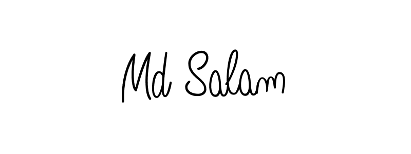 How to make Md Salam signature? Angelique-Rose-font-FFP is a professional autograph style. Create handwritten signature for Md Salam name. Md Salam signature style 5 images and pictures png