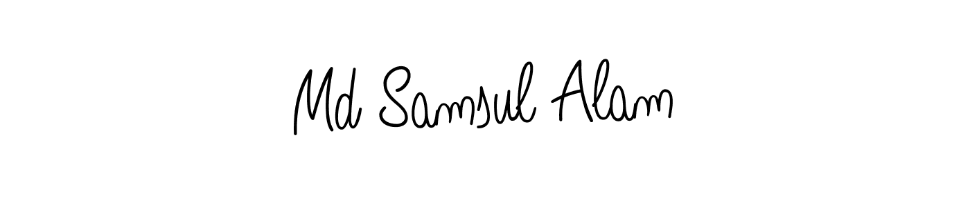 Similarly Angelique-Rose-font-FFP is the best handwritten signature design. Signature creator online .You can use it as an online autograph creator for name Md Samsul Alam. Md Samsul Alam signature style 5 images and pictures png